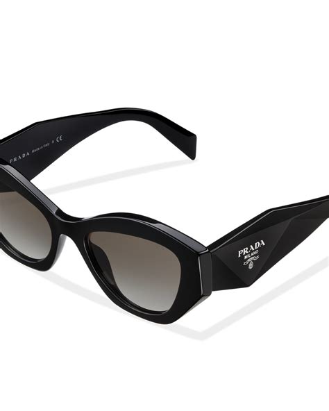 prada taupe acetate cat-eye sunglasses|Gradient Anthracite Gray Lenses Prada Symbole .